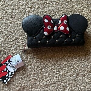 Loungefly studded Minnie Mouse wallet